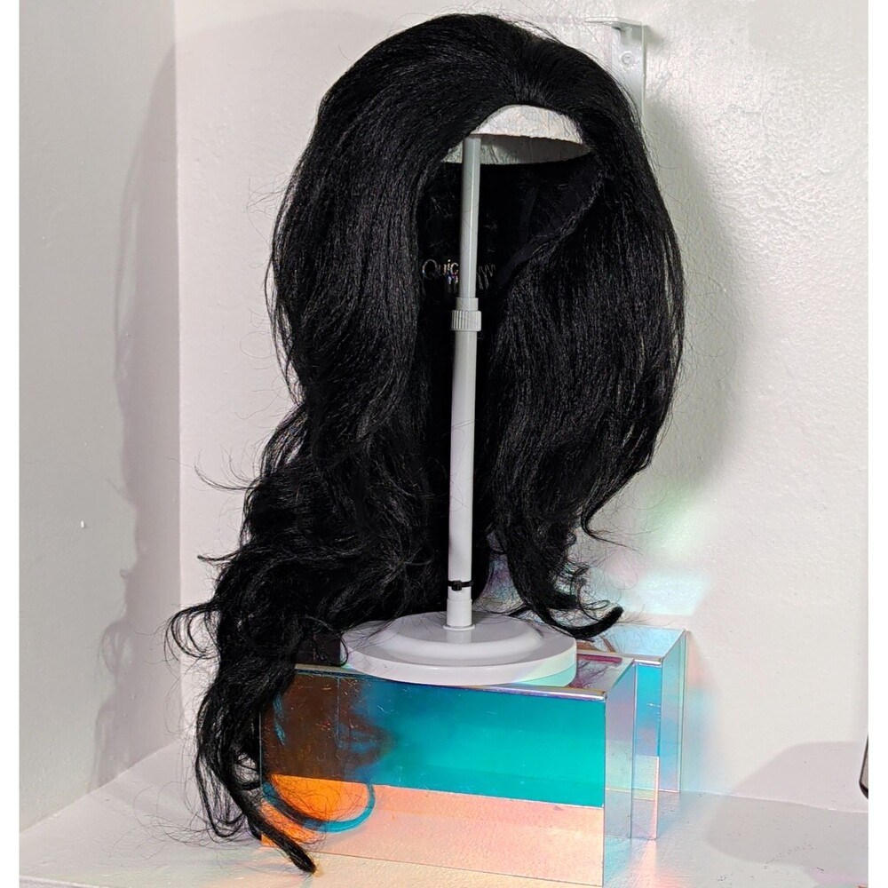 Outre Quick Weave 26" Long Black Wig Wavy Layered Half Wig Y2K Glam